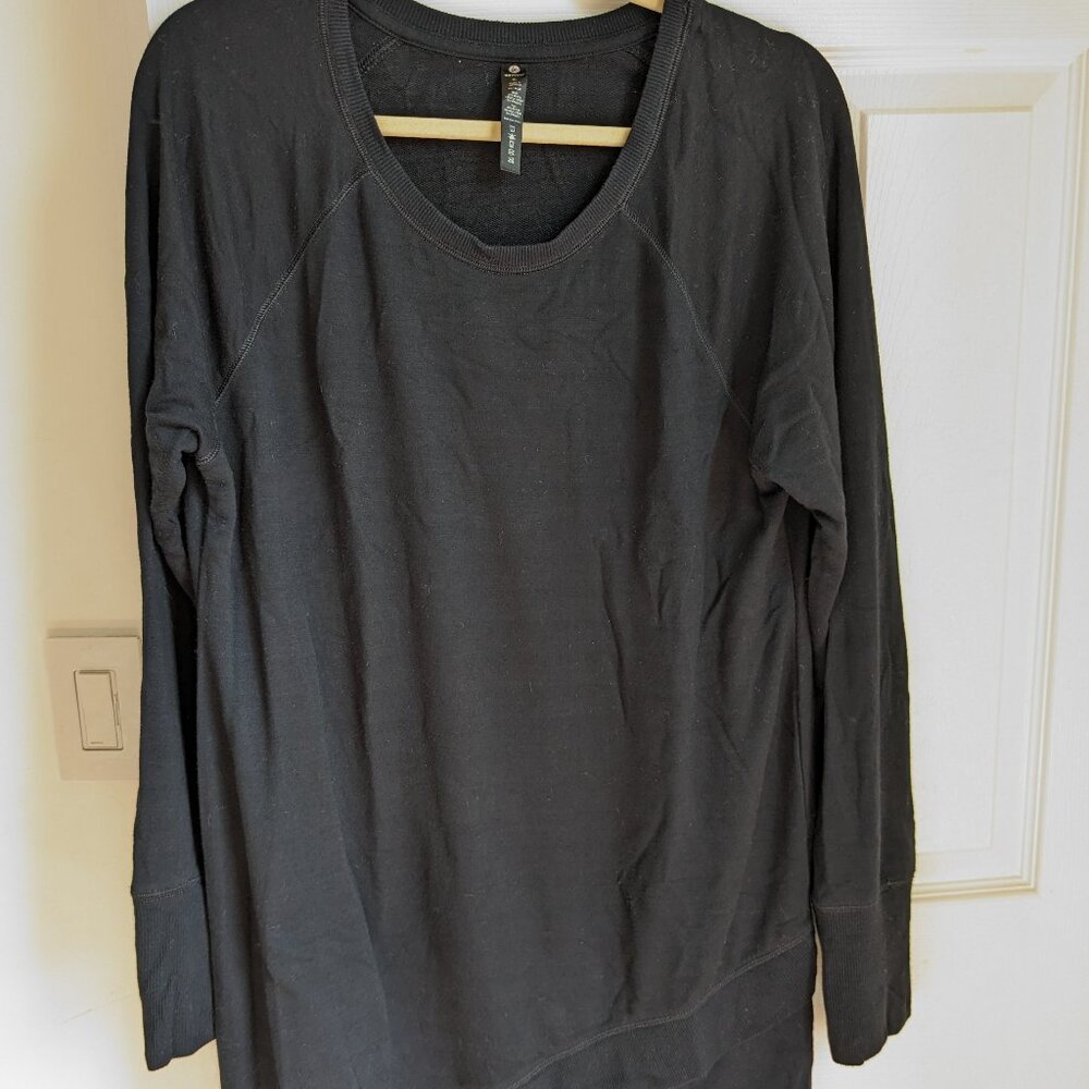 black tunic 90 degree by reflex long sleeve sweatshirt size XL
